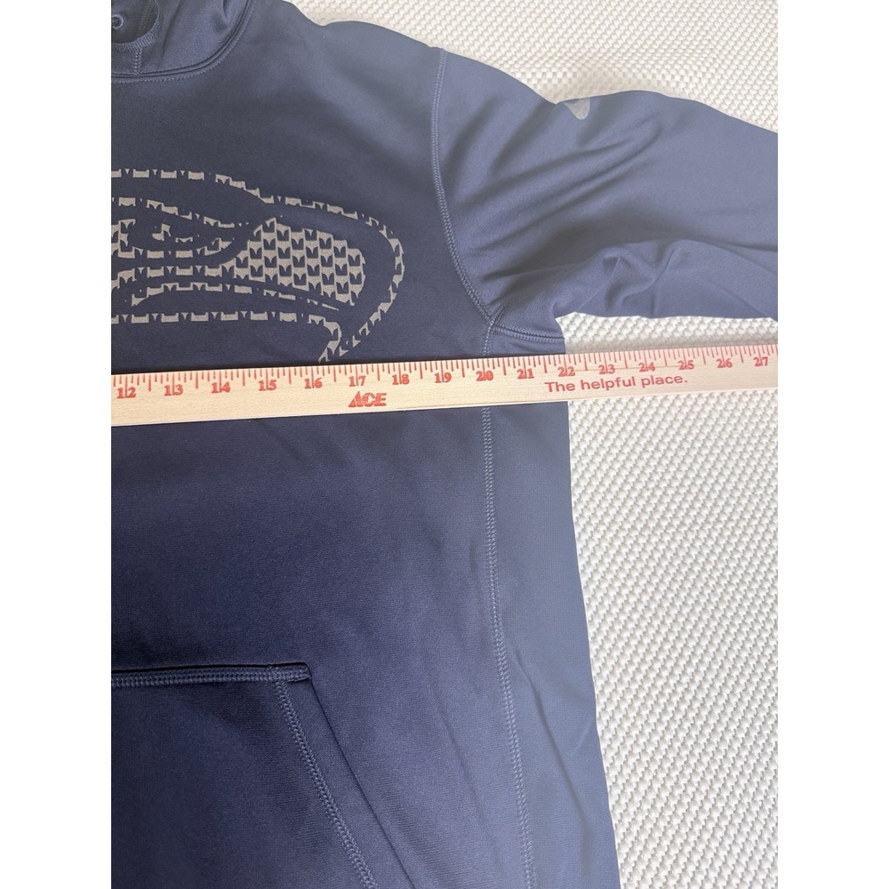 Nike Therma-FIT Seattle Seahawks Pullover Hoodie Men's Medium Navy NFL - Picture 3 of 6